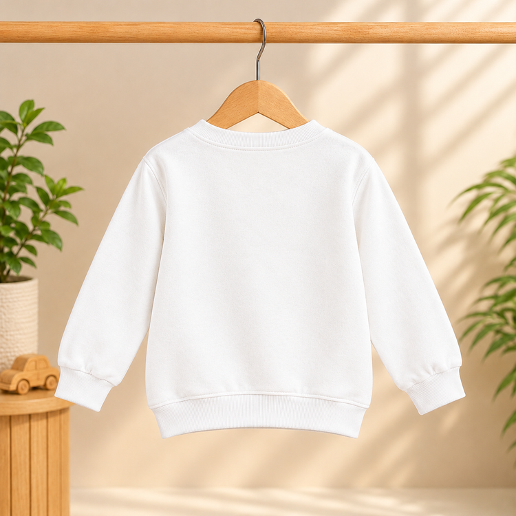 CuddleKins Off-White Bow & Chain Graphic Sweatshirt for Girls