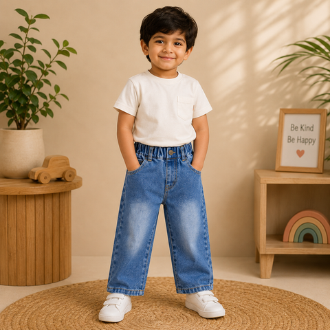 Boys Classic Blue Denim Jeans