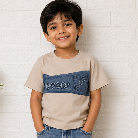 Kids Denim Look T-Shirt