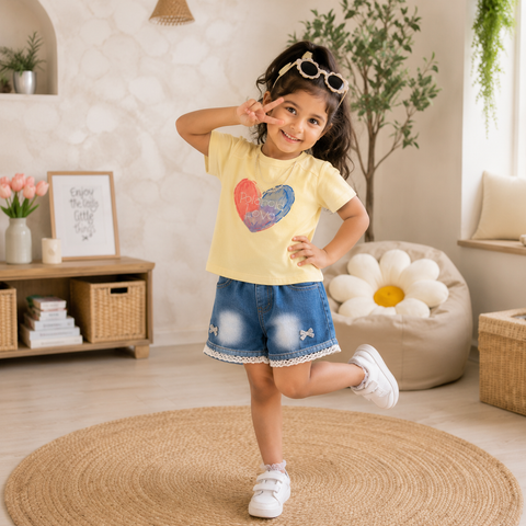 Girls Love Co-ord Set – Pearl Chain