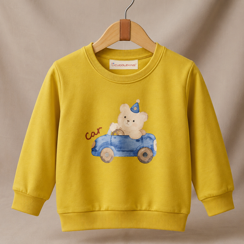 Bear Ride Sweatshirt – Mustard