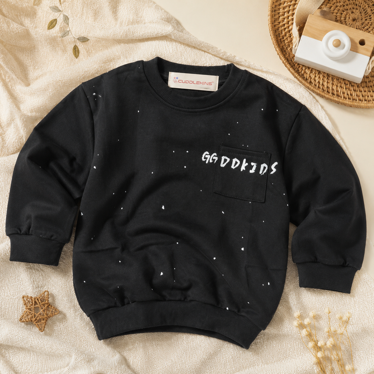 Kids Dark Grey pre Winter Sweatshirt.
