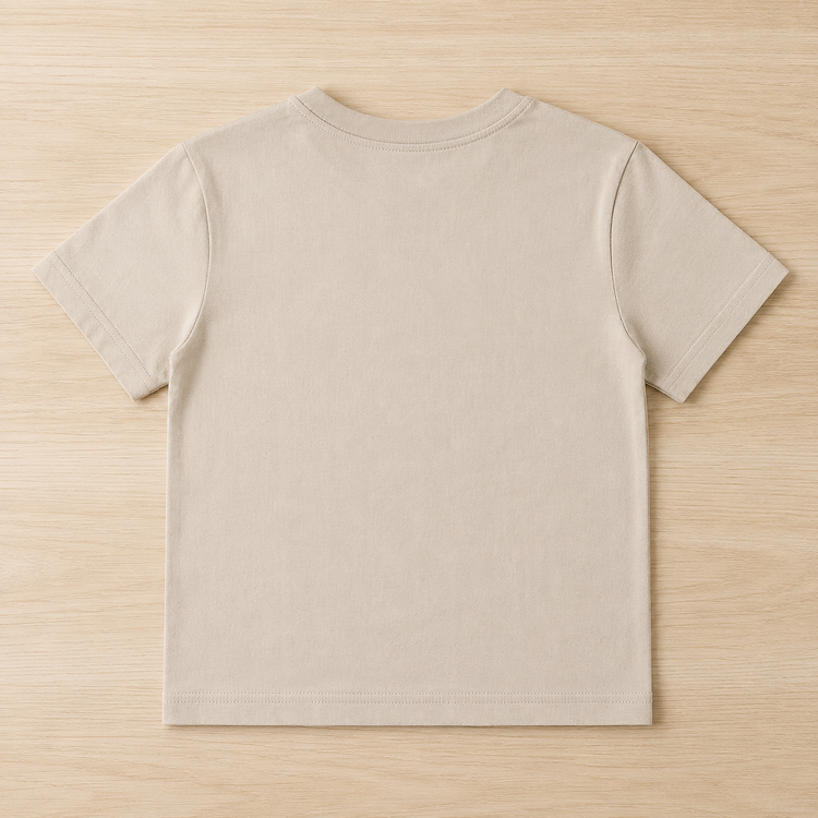 Cotton Denim Look Panel T-Shirt with Pocket Detail | Half Sleeve Casual Tee