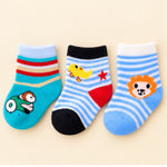 Snuggle Toes by CuddleKins | Baby Boys Socks | Pack of 3 | 0–12 Months
