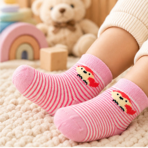 Sweet Toes by CuddleKins | Baby Girls Socks | Pack of 3 | 0–12 Months