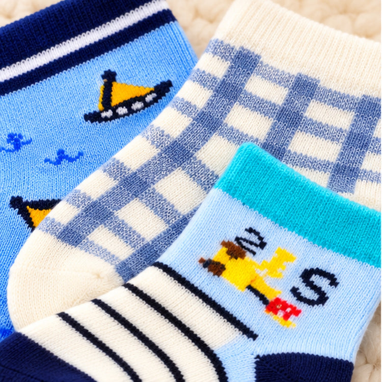 Little Steps by CuddleKins | Baby Boys Socks | Pack of 3 | 0–12 Months