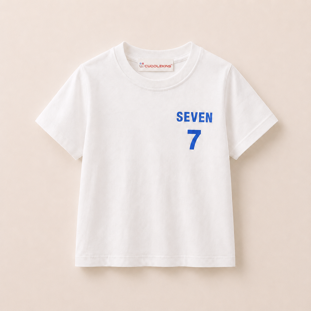 Boys Seven 7 Cotton T-Shirt & Shorts Co-Ord Set with Matching Sling Bag