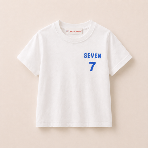 Boys Seven 7 Cotton T-Shirt & Shorts Co-Ord Set with Matching Sling Bag
