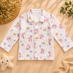 Girls Unicorn Print Cotton Night Suit