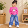 CuddleKins Pink Bow Graphic Sweatshirt for Girls