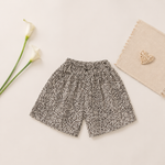 Girls Cotton Kitty Print T-Shirt with Leopard Print Shorts Co-ord Set..