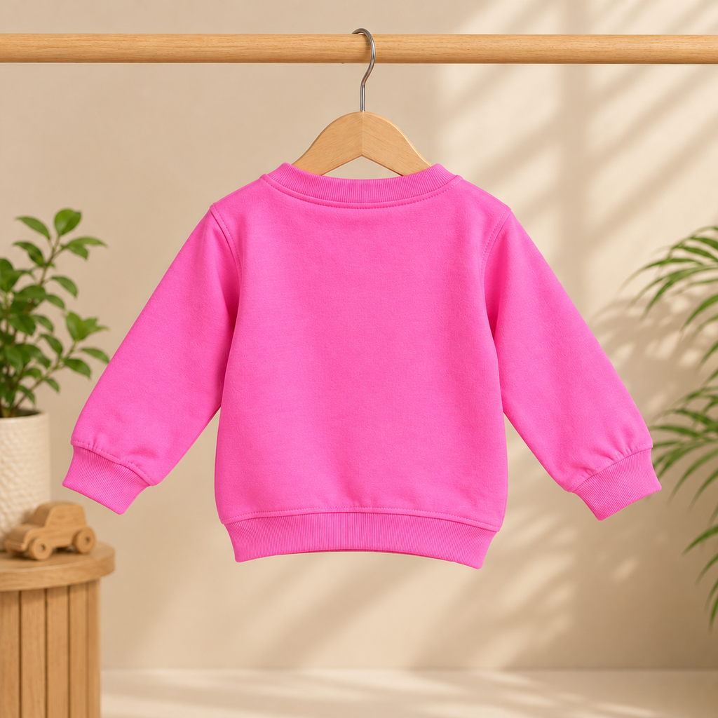 CuddleKins Pink Bow Graphic Sweatshirt for Girls