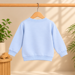 CuddleKins Light Blue Bow & Chain Graphic Sweatshirt for Girls