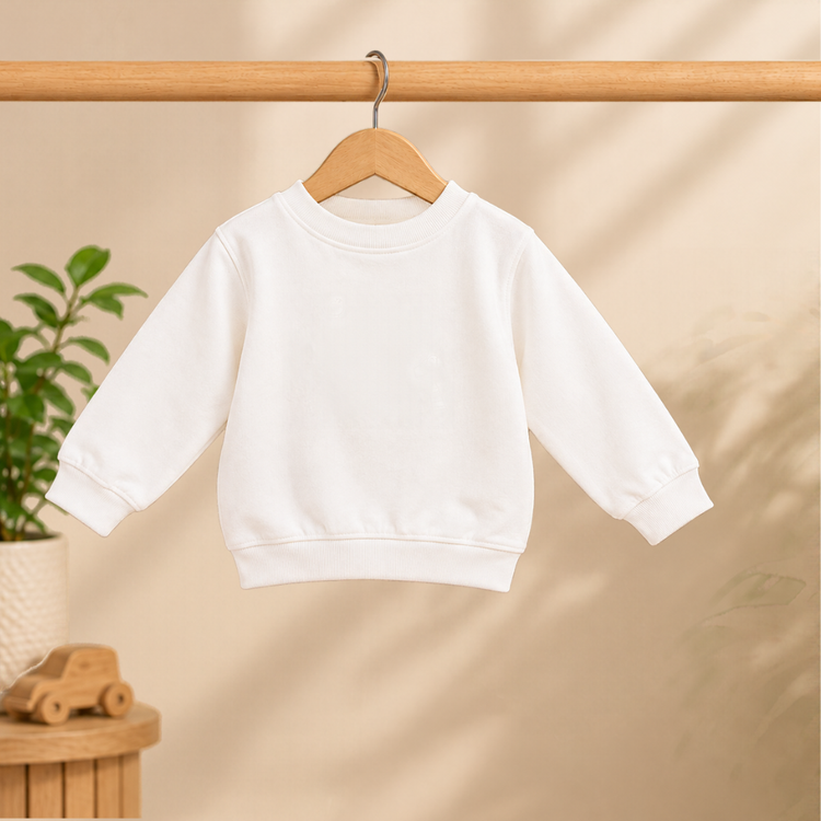 CuddleKins Playful Elephant Graphic Sweatshirt - Off-White