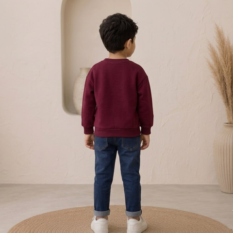 Boys Maroon Pre-Winter Sweatshirt