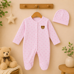 Baby Cotton Sleepsuit with Cap