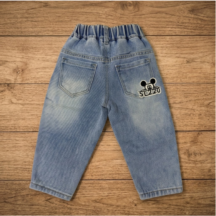 Light Wash Denim Jogger Jeans for Kids | Soft & Comfortable Fit