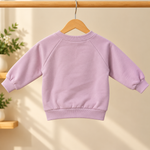 CuddleKins Girls Dusty Pink Sweatshirt with Ribbon Bow Detailing and Printed Text