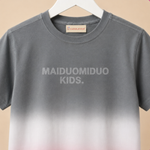 Grey Ombre Cotton Oversized T-Shirt