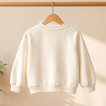 CuddleKins Cream White Live the Life Graphic Sweatshirt for Girls