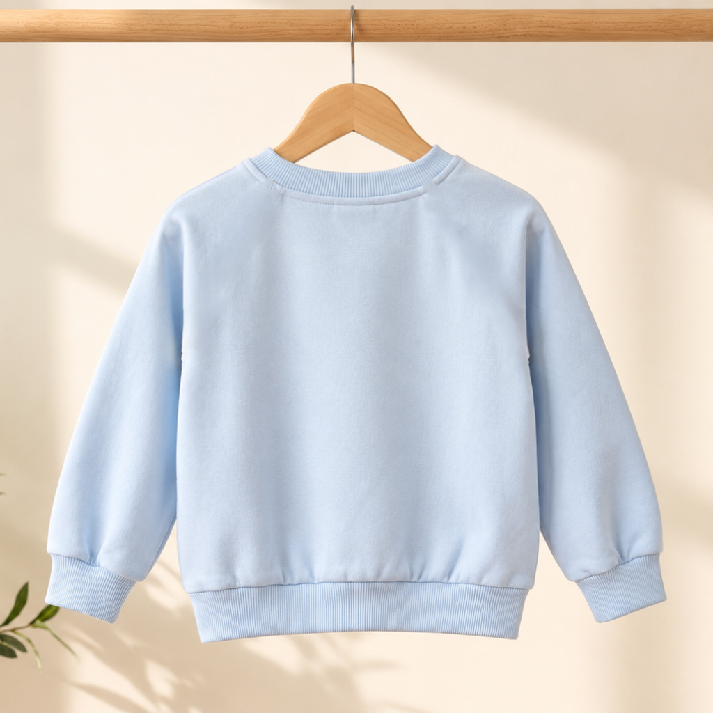 CuddleKins Light Blue Live the Life Bow Graphic Sweatshirt for Girls