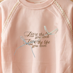 CuddleKins Pink Live the Life Bow Graphic Sweatshirt for Girls