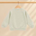 CuddleKins Boys Sage Green Elephant Graphic Sweatshirt