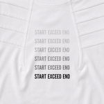Boys’ White Graphic Cotton T-Shirt | Start Exceed End Printed Half Sleeve Casual Tee