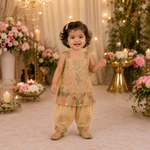 Girls Floral Kurti Salwar Set