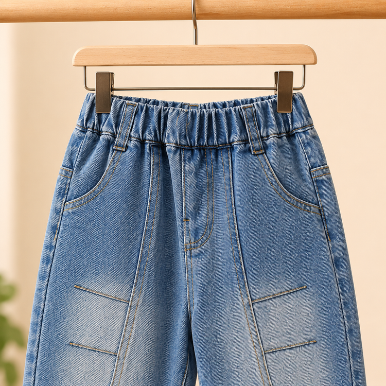 Light Wash Denim Jogger Jeans for Kids | Soft & Comfortable Fit