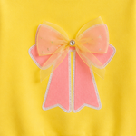 Bow Applique Full Sleeve Sweatshirt