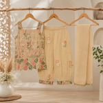 Girls Floral Kurti Salwar Set