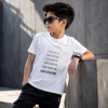 Boys Graphic Cotton T-Shirt – White