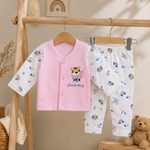 Baby Pink Cotton Newborn Clothing Set (2 Pair set)