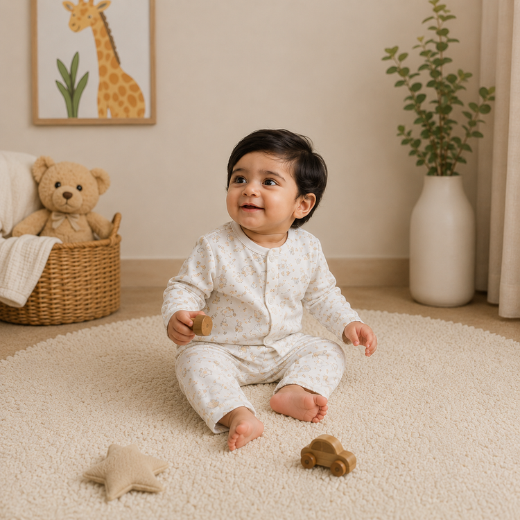 Unisex Safari Muslin Night Suit Set