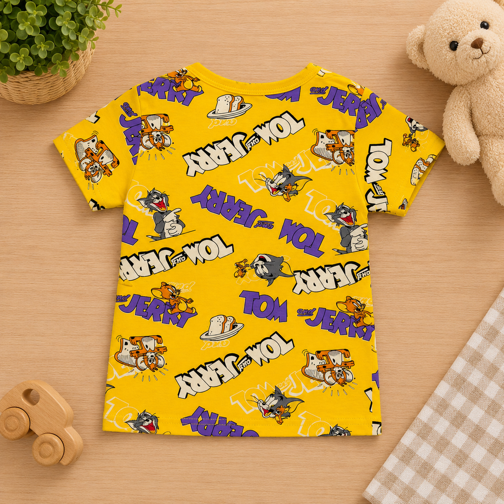 Tom & Jerry Printed Cotton Night Suit Co-ord Set