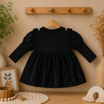 Glitter Party Dress with Ruffle Detailing